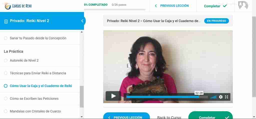 Curso de reiki de nivel dos online